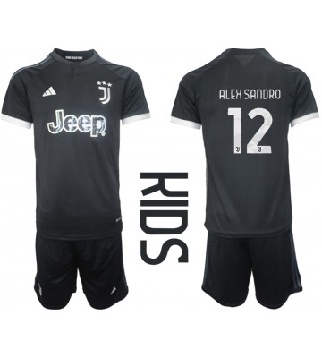 Juventus Alex Sandro #12 Tredjeställ Barn 2023-24 Kortärmad (+ Korta byxor)